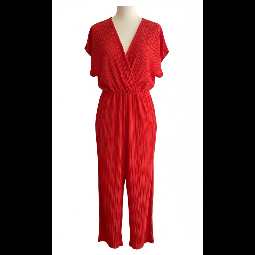 Anthropologie Micro-pleated Jumpsuit